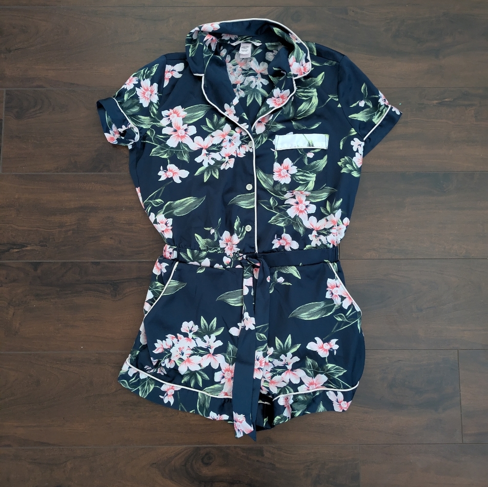 Victoria's Secret Satin Floral Pajamas
